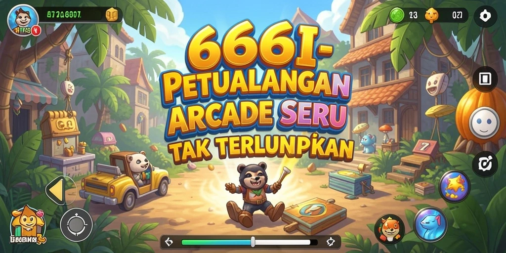 Tampilan seru dari gameplay di 666I yang membuat pemain ketagihan.