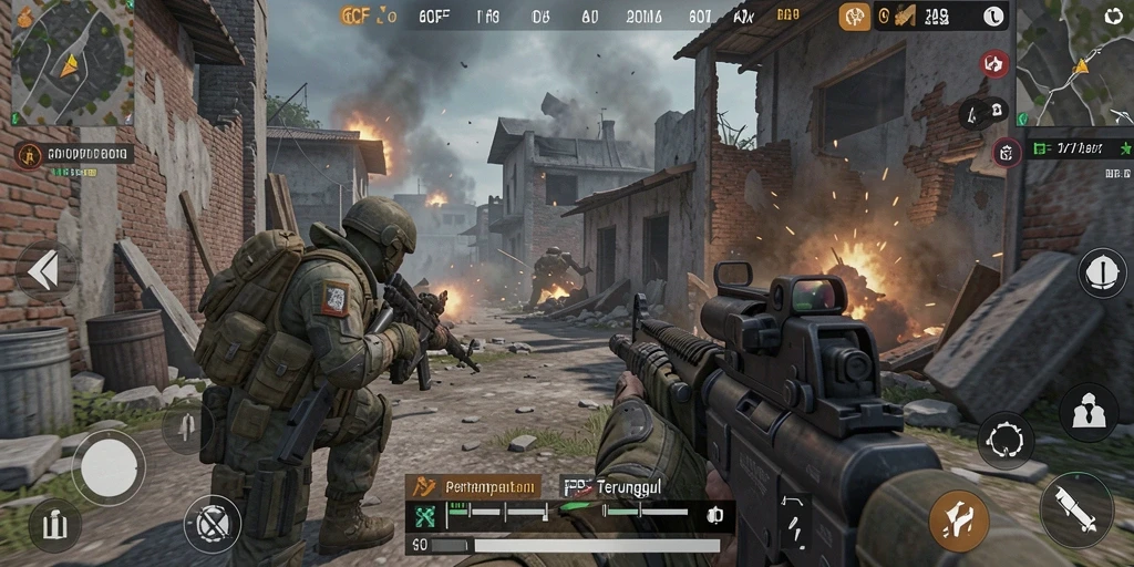 Gameplay seru dan intens di 6CF dengan grafis memukau.