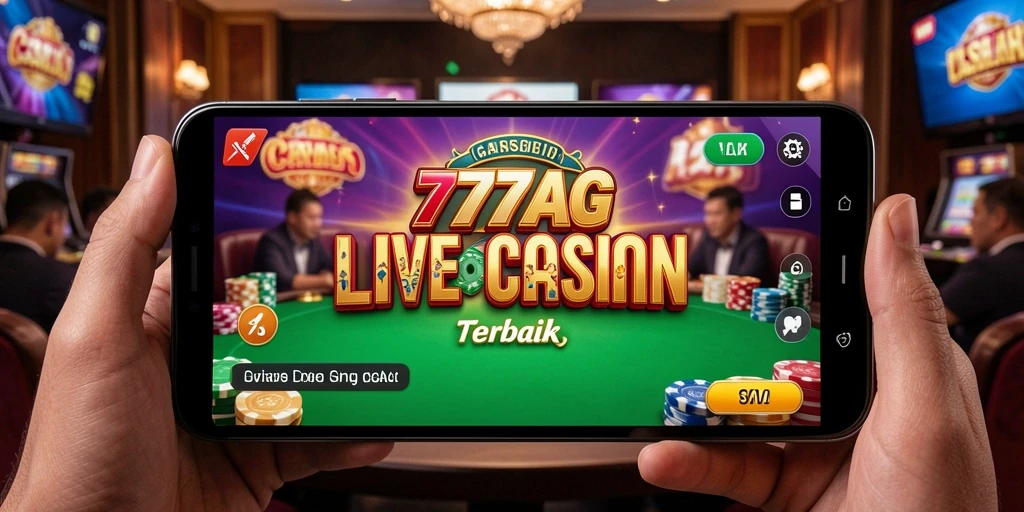 Tampilan gameplay Live Casino yang mendebarkan di 777AG.