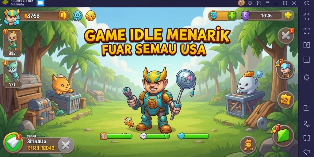 Tampilan gameplay menarik dari 8768 saat progres terjadi.
