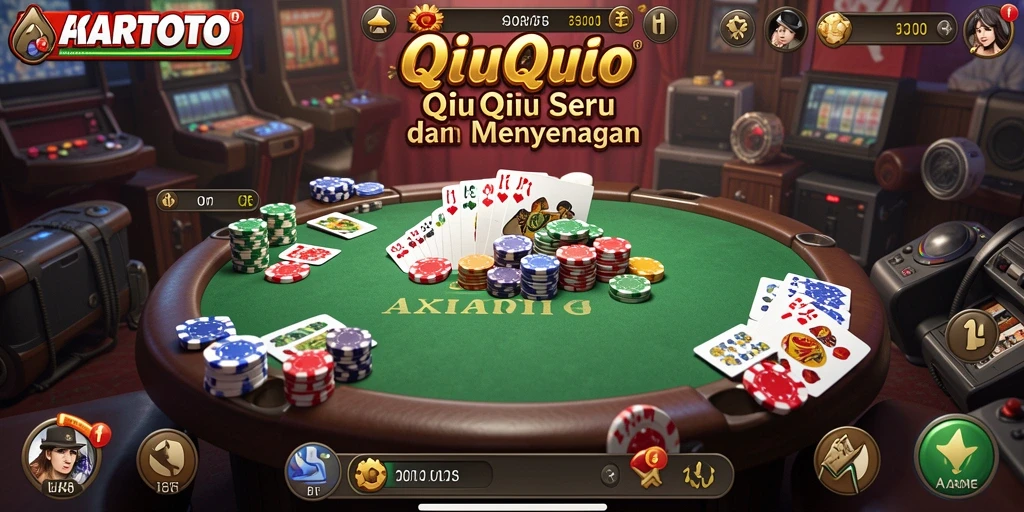 Tampilan gameplay QiuQiu yang menarik dan interaktif.