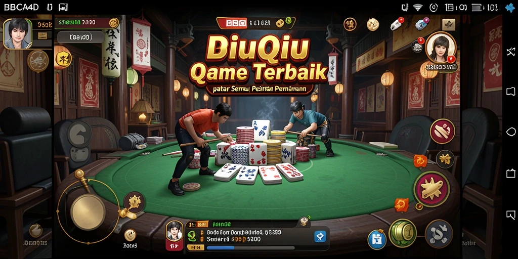 Tampilan gameplay QiuQiu yang menarik dan mendebarkan.