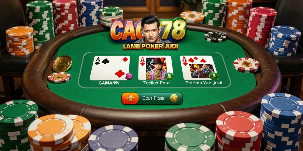 Screenshot gameplay CACOR78 menampilkan momen seru permainan Poker.