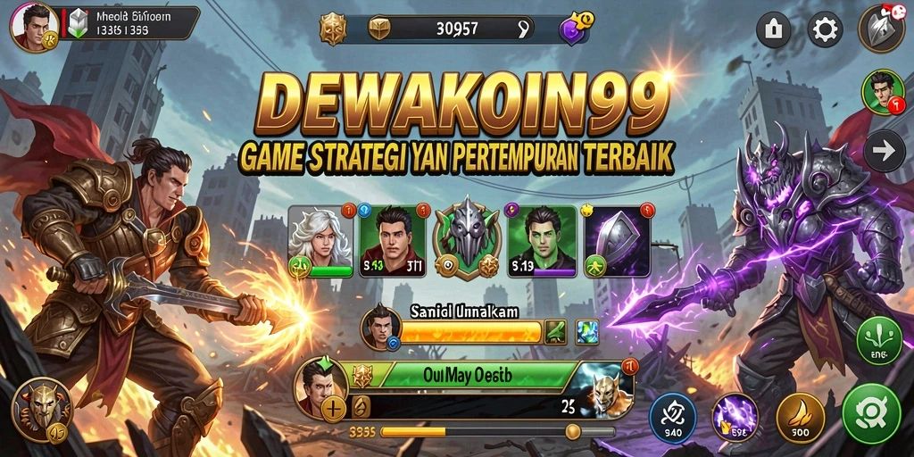 Tampilan epik gameplay DEWAKOIN99 yang penuh strategi.