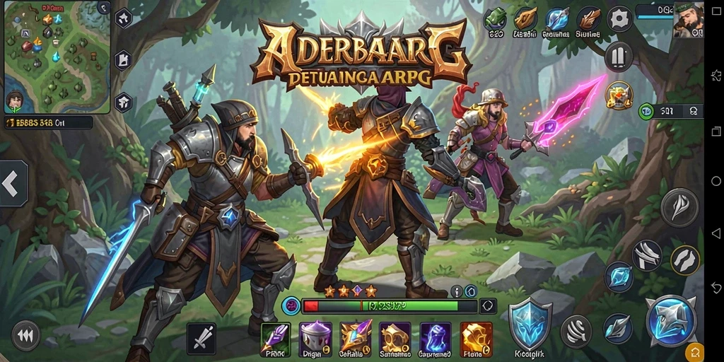 Tampilan menarik dalam gameplay ARPG IDRRP yang memukau.