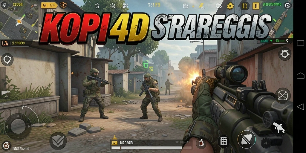 Gameplay mendebarkan dalam aksi FPS di KOPI4D.