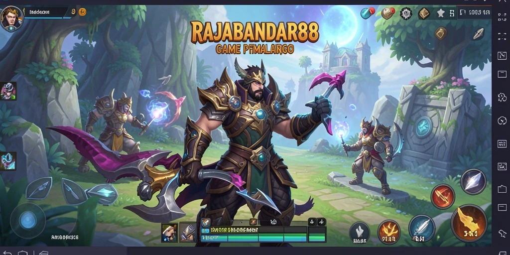 Tampilan gameplay RAJABANDAR88 yang penuh aksi dan petualangan.