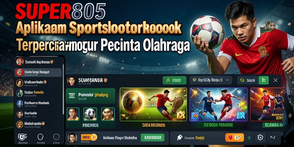 Tampilan antarmuka <strong>SUPER805</strong> menunjukkan opsi taruhan olahraga yang menarik.
