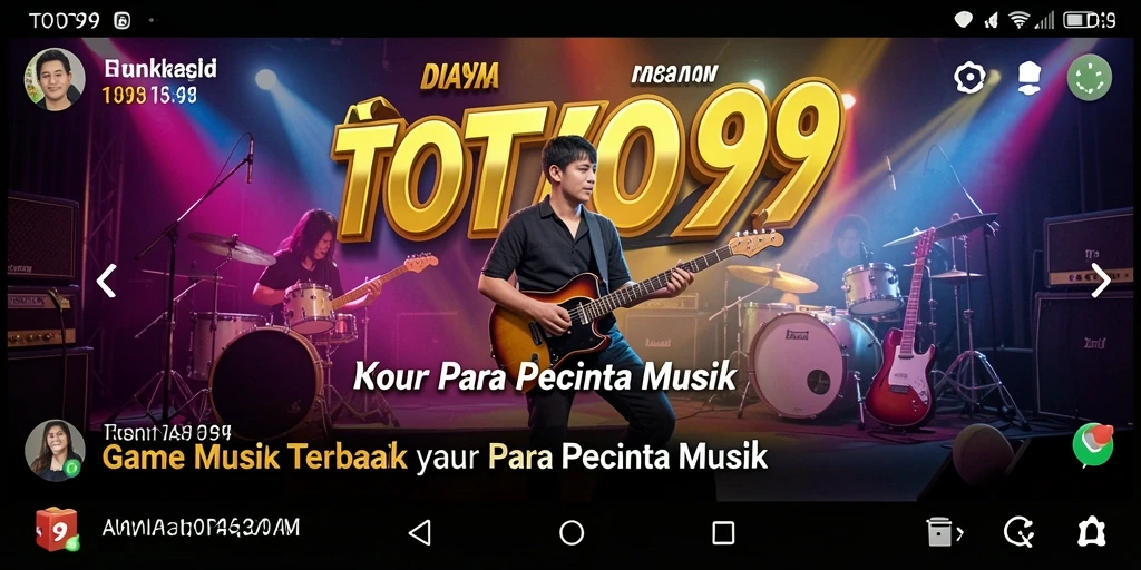 Screenshot TOTO99 menampilkan pengalaman bermain musik yang interaktif dan seru.