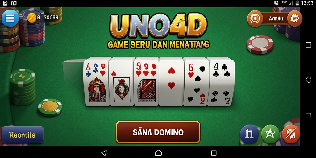 Screenshot menampilkan gameplay seru dalam UNO4D.