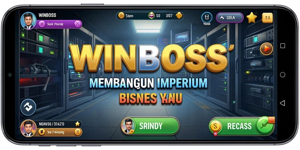 Tampilan gameplay <strong>WINBOSS</strong> yang mendebarkan dalam membangun bisnis.
